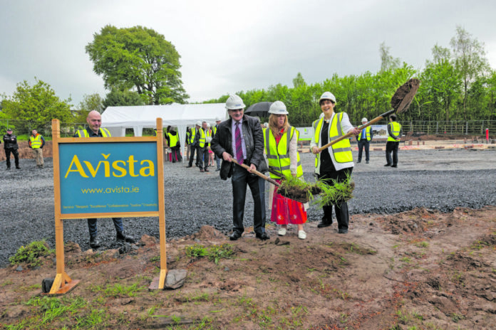 Willie O Dea Lorraine Macken and Norma Foley turn sod at Avista Children's Respite House
